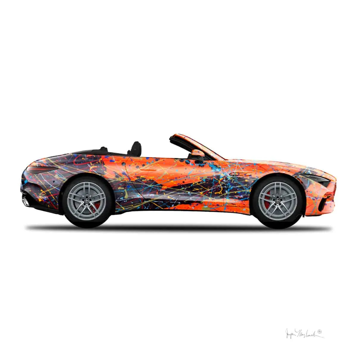 1 - Orange Eclipse Car by Jumper Maybach® (Print on Paper)