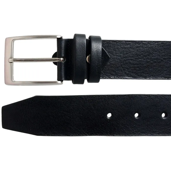 40 mm Bridle Leather Belt Black