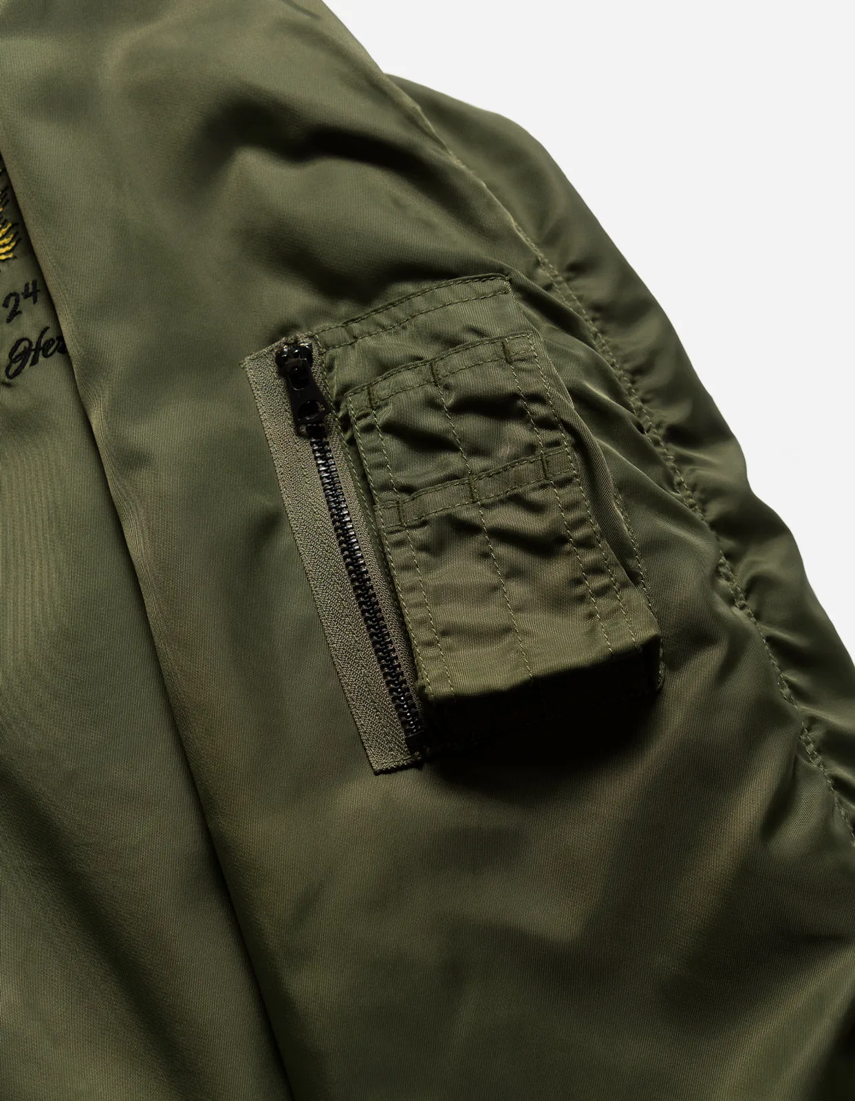 5247 Tour Dragon Map MA1 Jacket Olive OG-107F