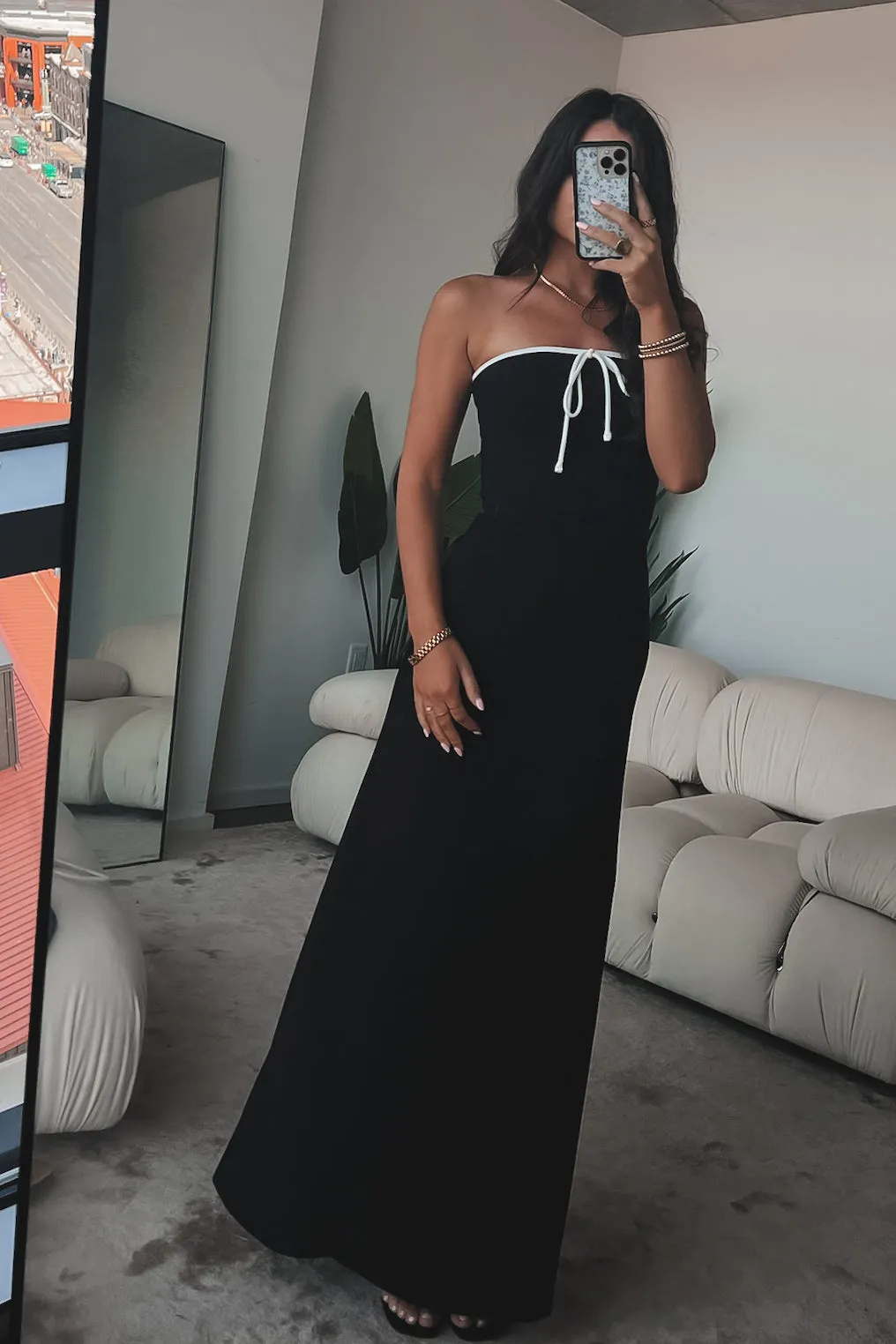 A Formal Affair Black Maxi Dress