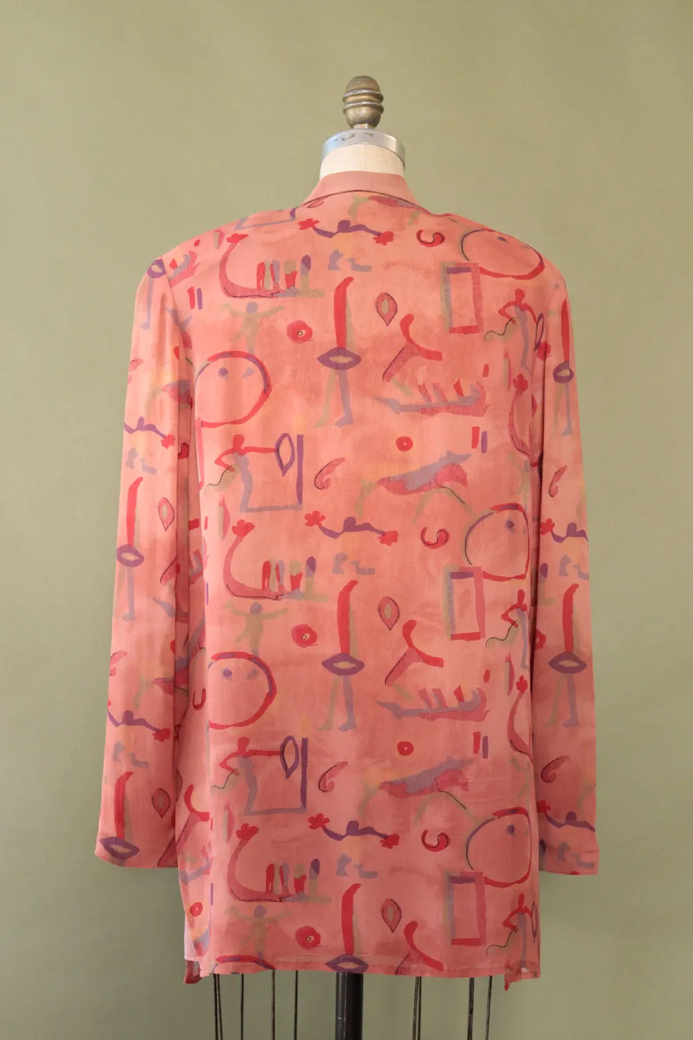 Abstract Symbol Drapey Blazer M