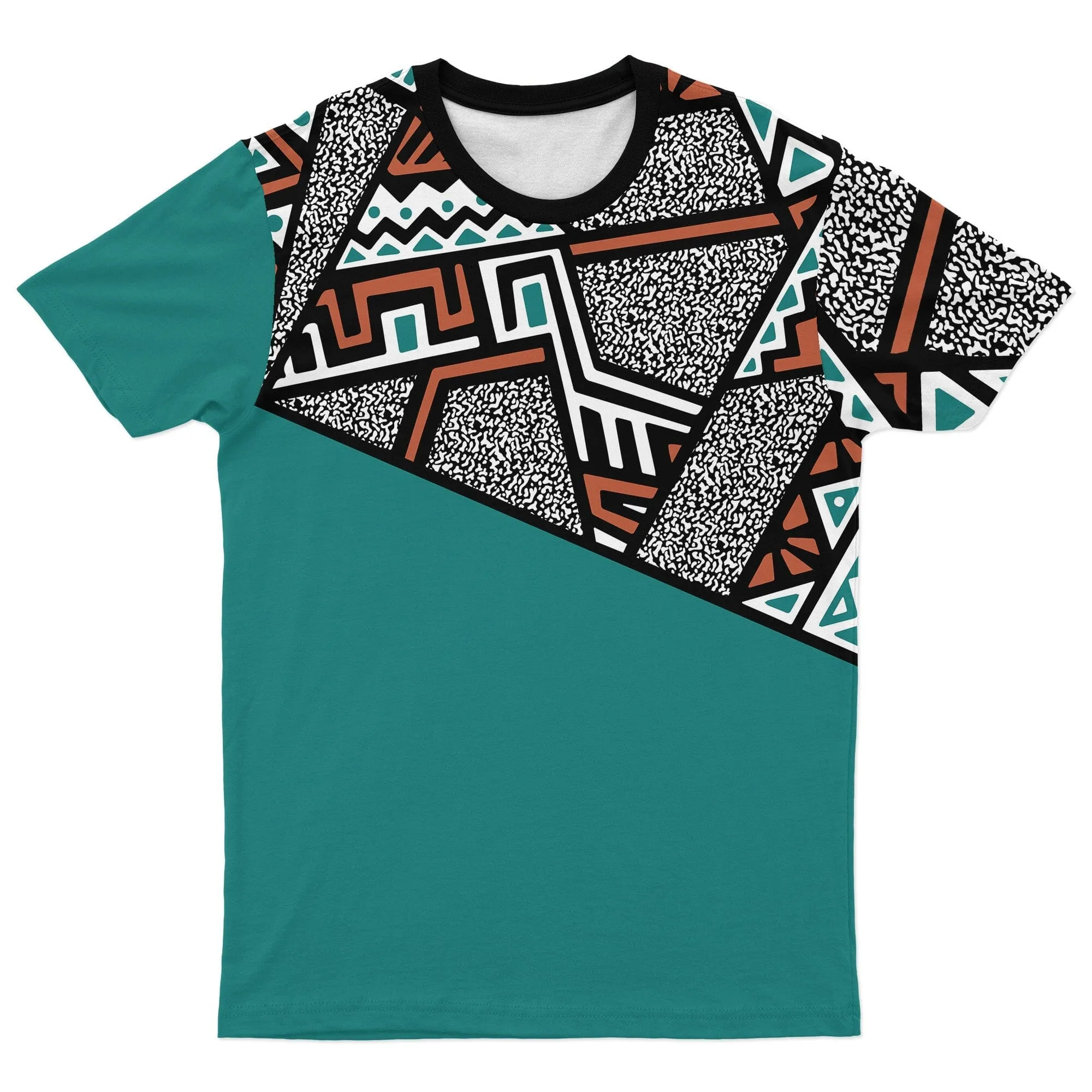 African Geometric Pattern T-shirt and Shorts Set