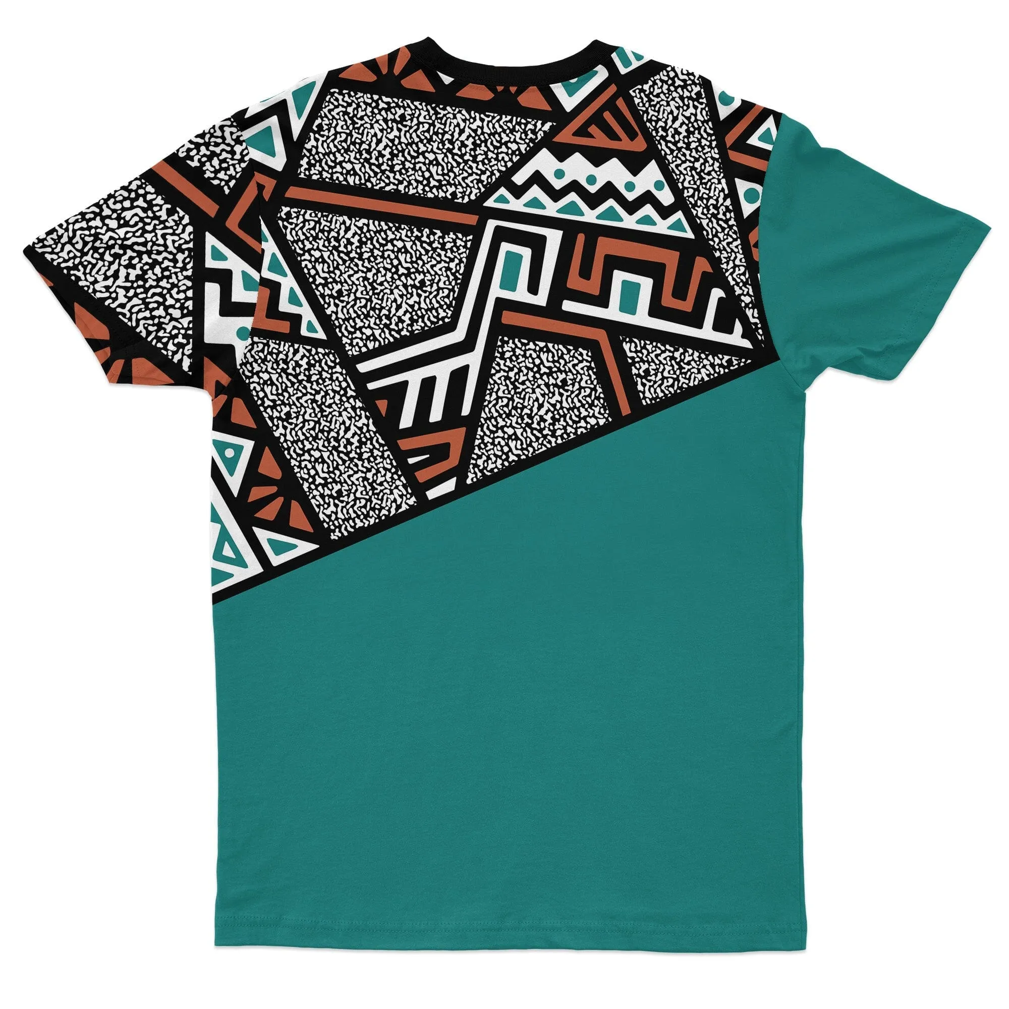 African Geometric Pattern T-shirt and Shorts Set