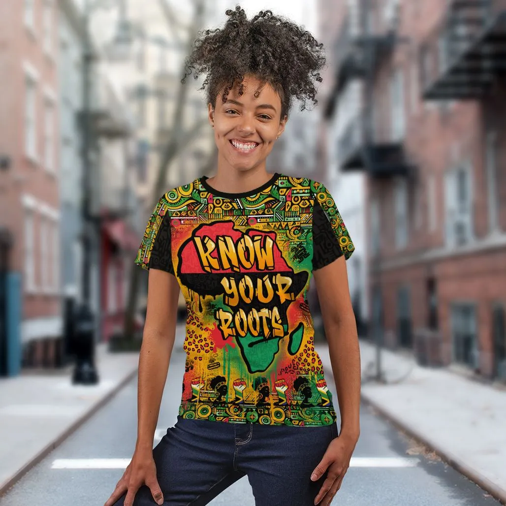 African Map Graffiti T-shirt