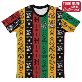 African Symbols In Pan African Colors T-Shirt