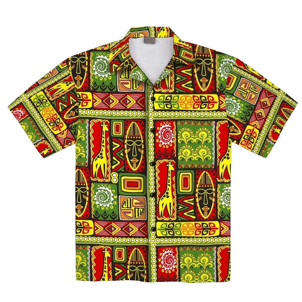 African Tribal Hawaiian Shirt And Shorts Set