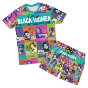 African Women Inventors T-shirt and Shorts Set