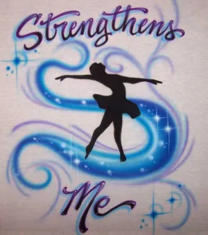 Airbrushed Ballerina Dancer Personalized Shirt