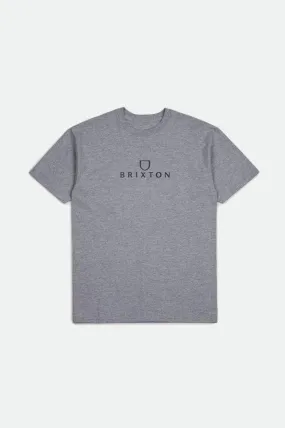 Alpha Thread S/S Standard Tee - Heather Grey/Navy