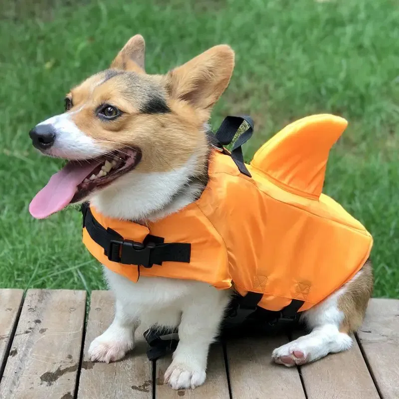 Anniepaw Shark Dog Life Vest: Summer Swimwear Jacket for Small, Medium, and Large Dogs