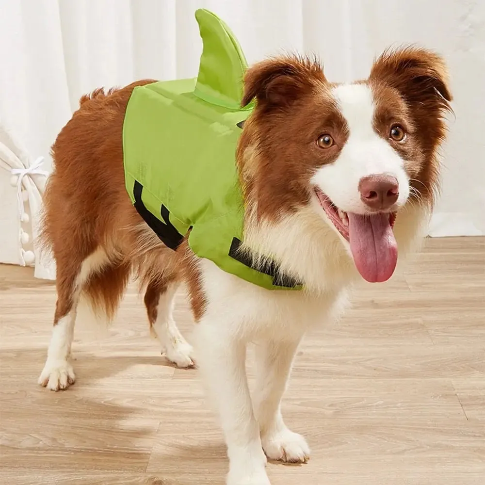 Anniepaw Shark Dog Life Vest: Summer Swimwear Jacket for Small, Medium, and Large Dogs