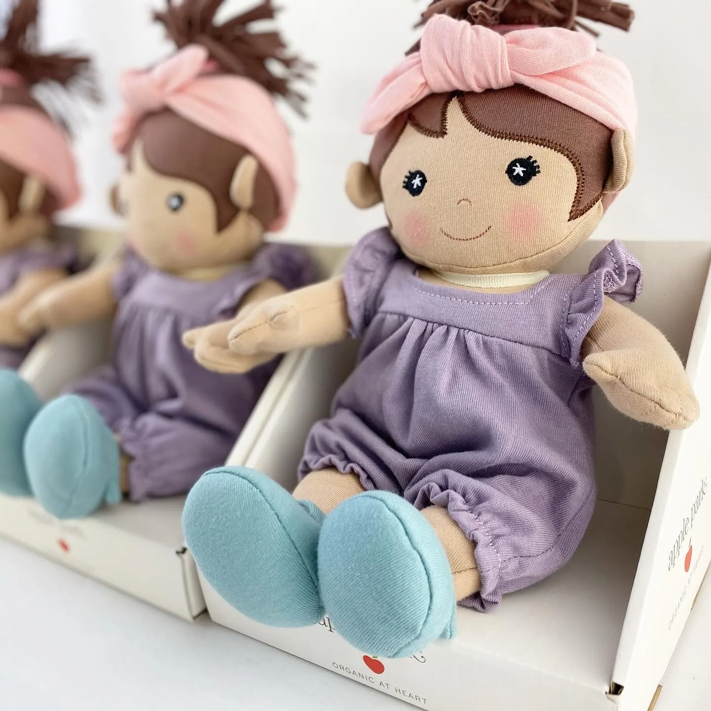 Apple Park Organic Dress Up Doll - Paloma (Lavender)