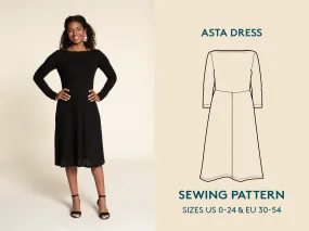 Asta Jersey Dress - Sewing Pattern | Wardrobe By Me