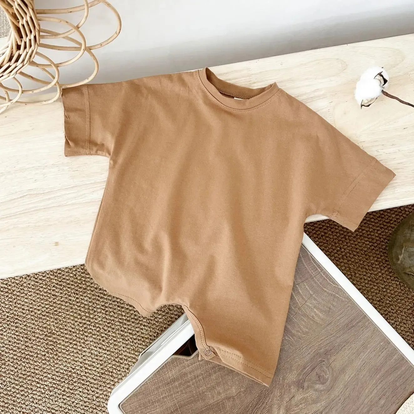 Baby Basic Romper Short Sleeve