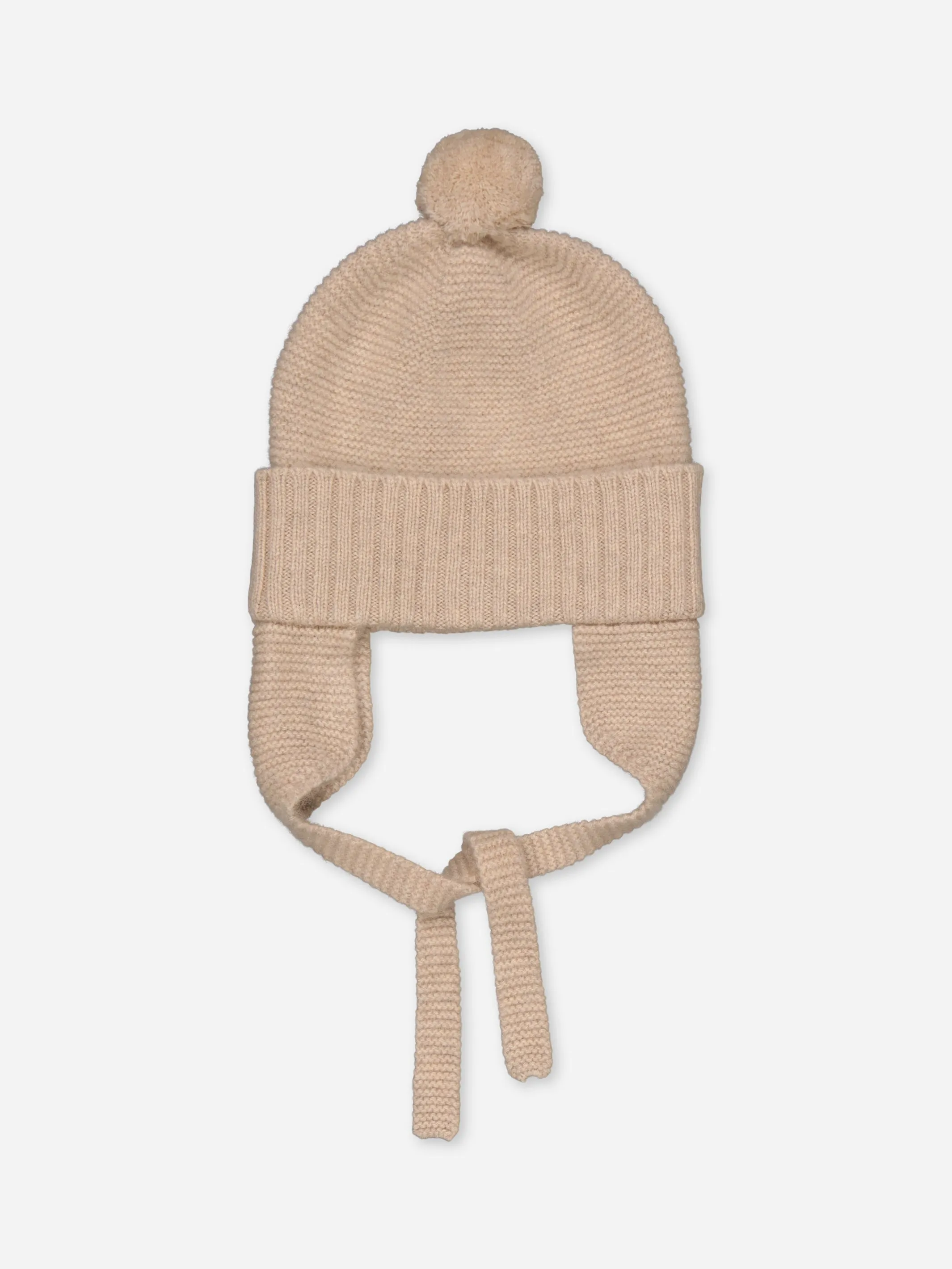 Baby's Cashmere Pompom Beanie Beige