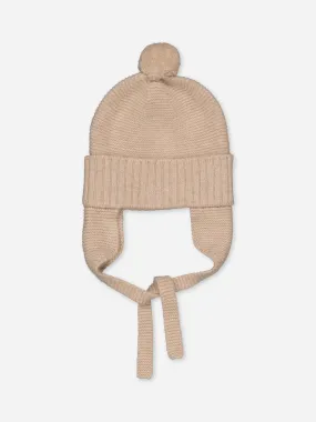 Baby's Cashmere Pompom Beanie Beige