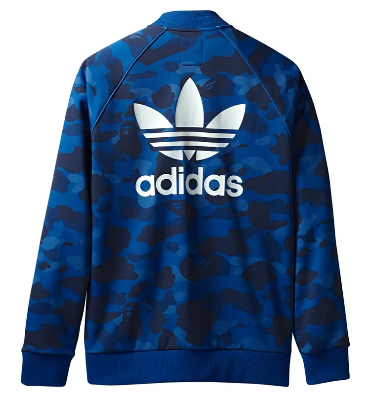 BAPE x Adidas Adicolor Track Jacket Blue