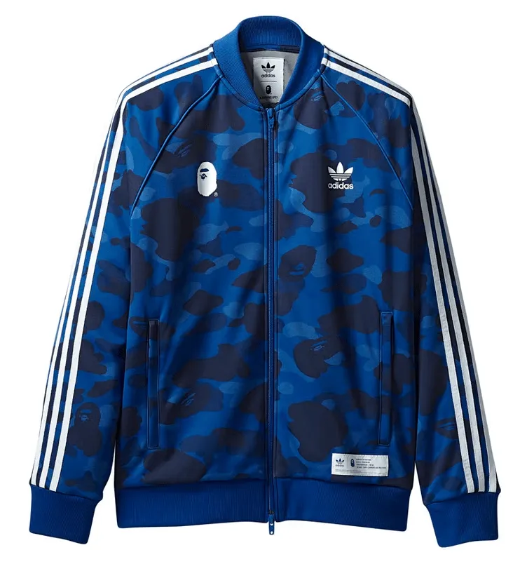 BAPE x Adidas Adicolor Track Jacket Blue