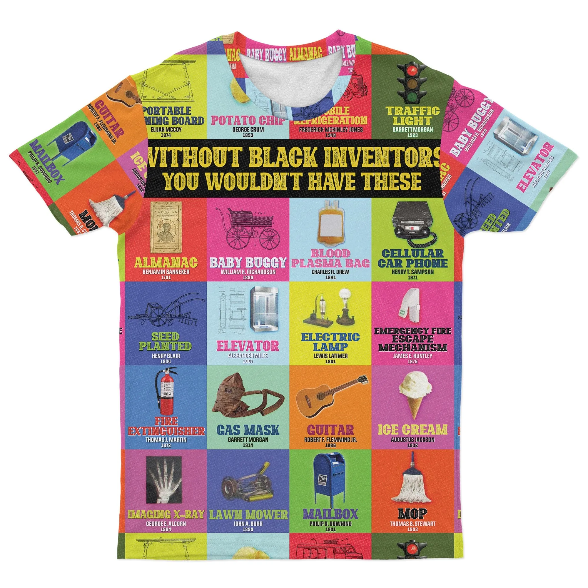 Black Inventions T-shirt And Shorts Set