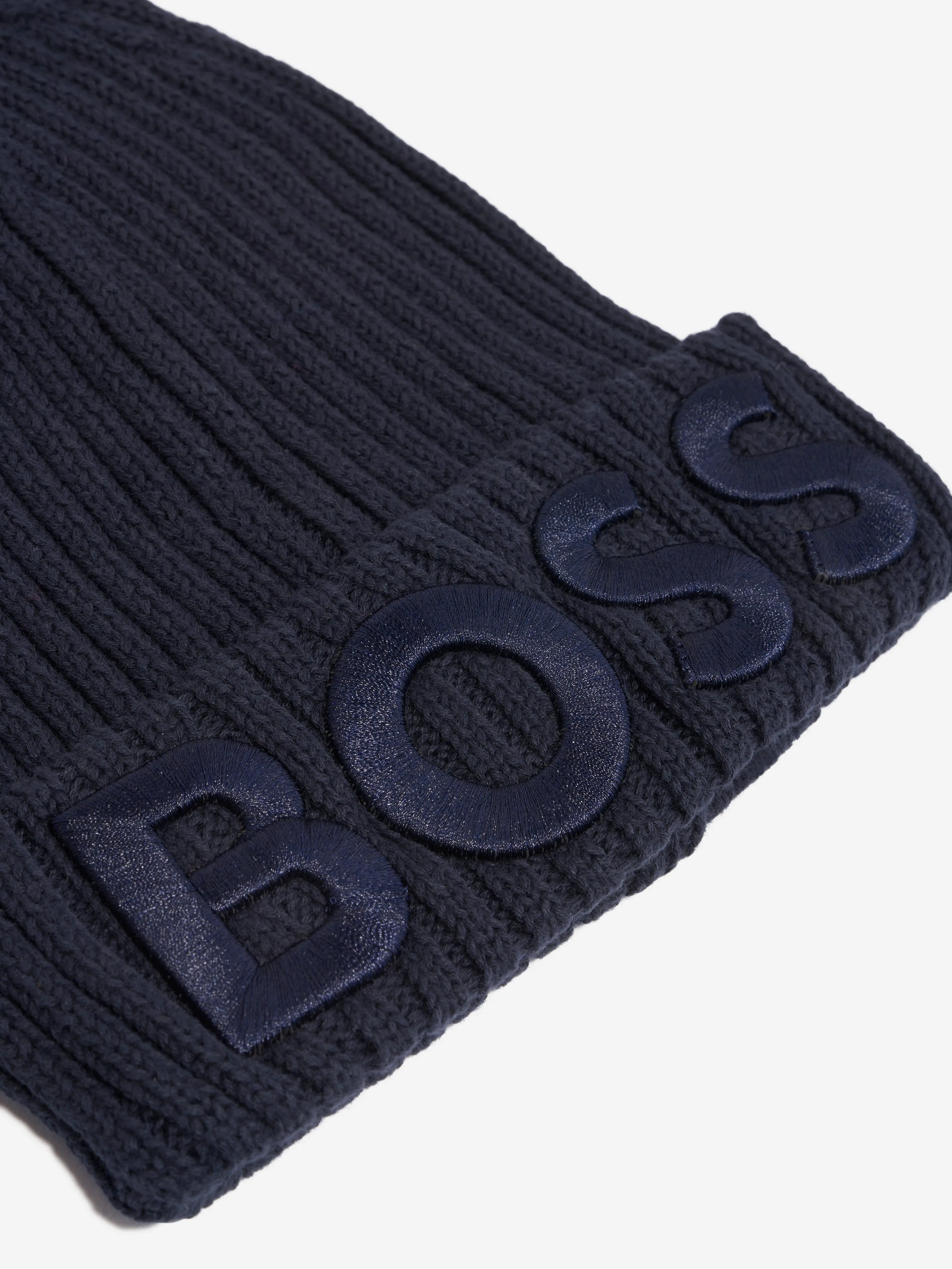 BOSS Boys Pull On Hat in Navy