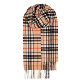 Bowhill Thomson Camel Lambswool Scarf | Wool Scarf