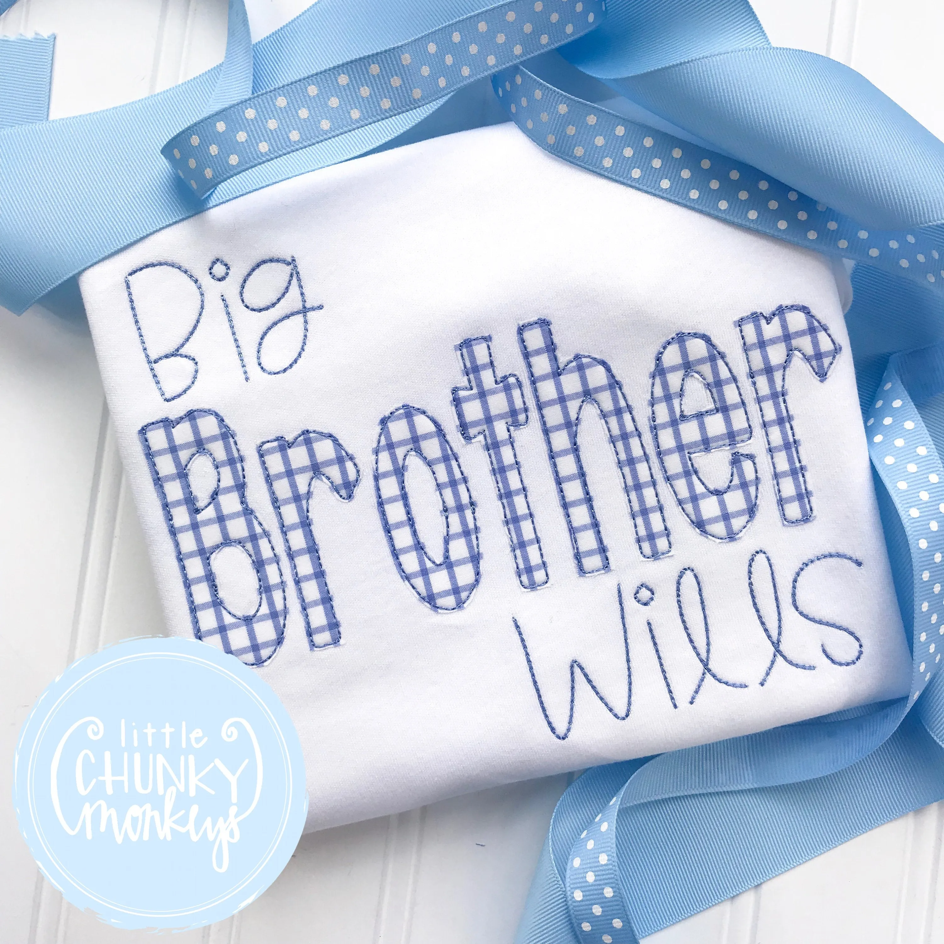 Boy Shirt - Big Brother Applique Shirt