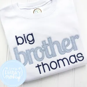 Boy Shirt - Big Brother Applique Shirt