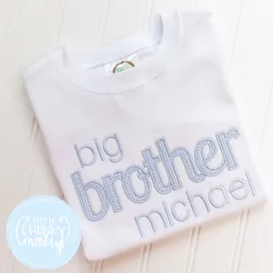 Boy Shirt - Big Brother Applique Shirt