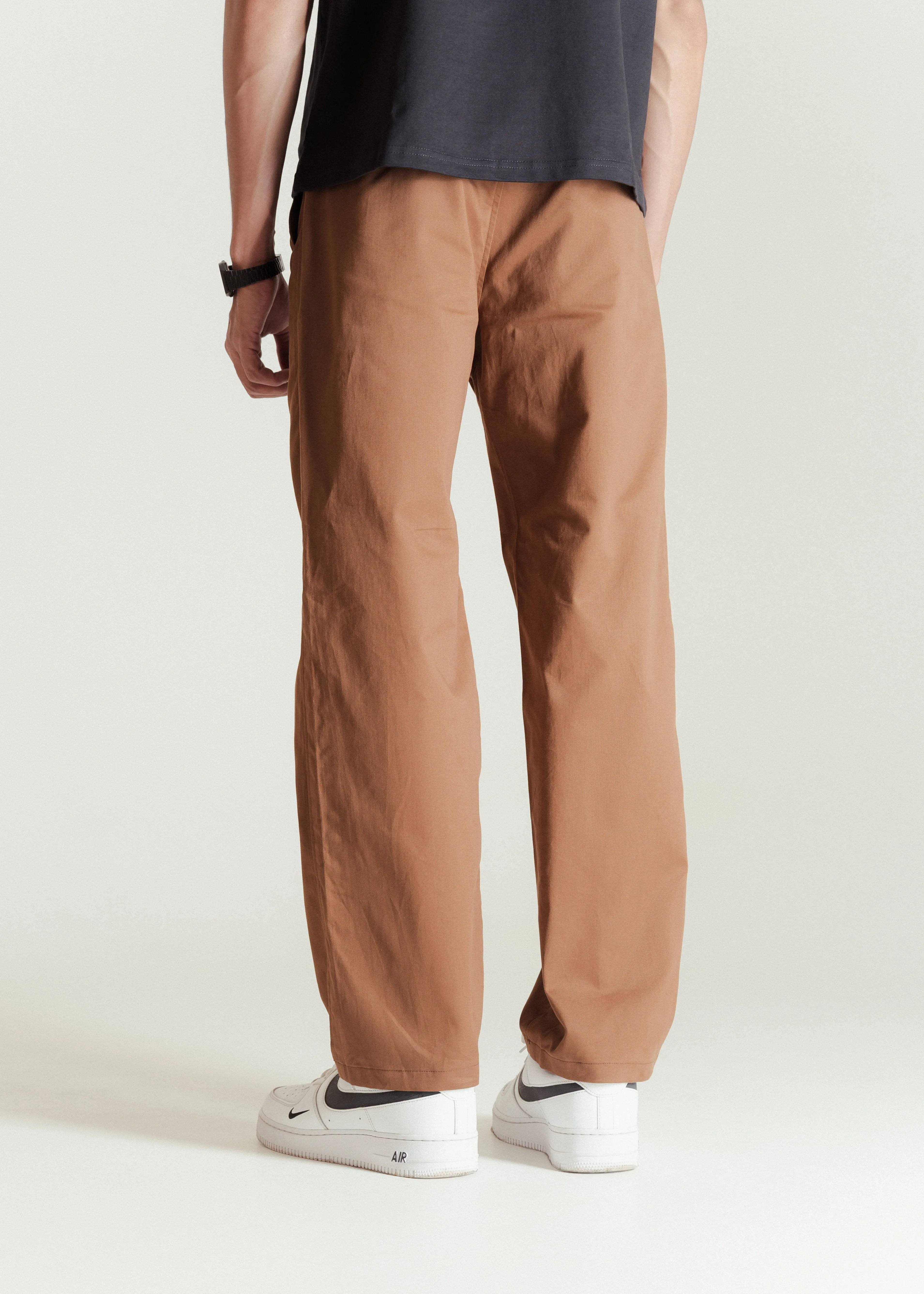 Brick Brown — Relaxed Chinos