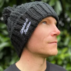 Cable Knit Melange Beanie - Spoke and Solace