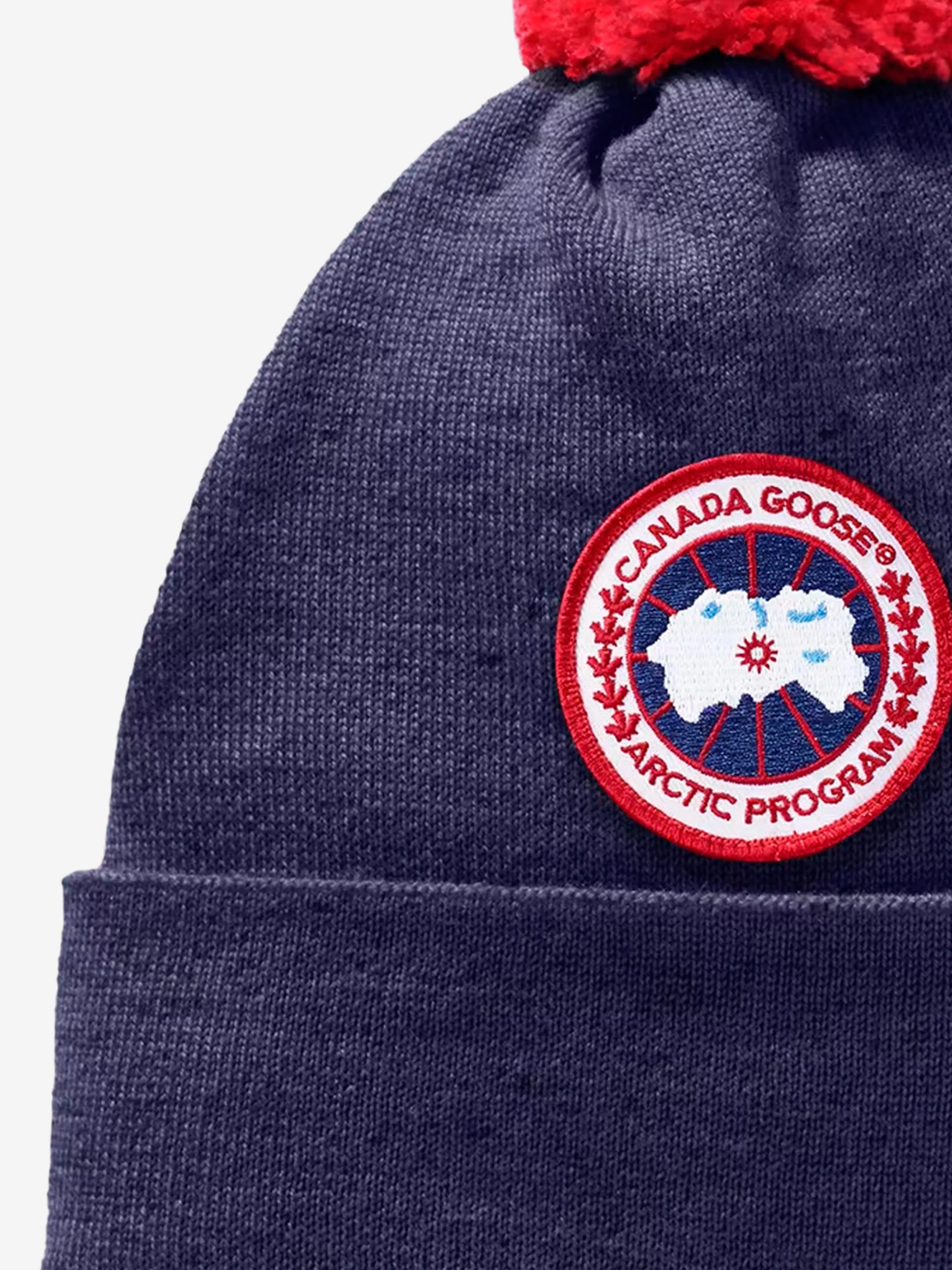 Canada Goose Kids Pom Toque Hat in Navy