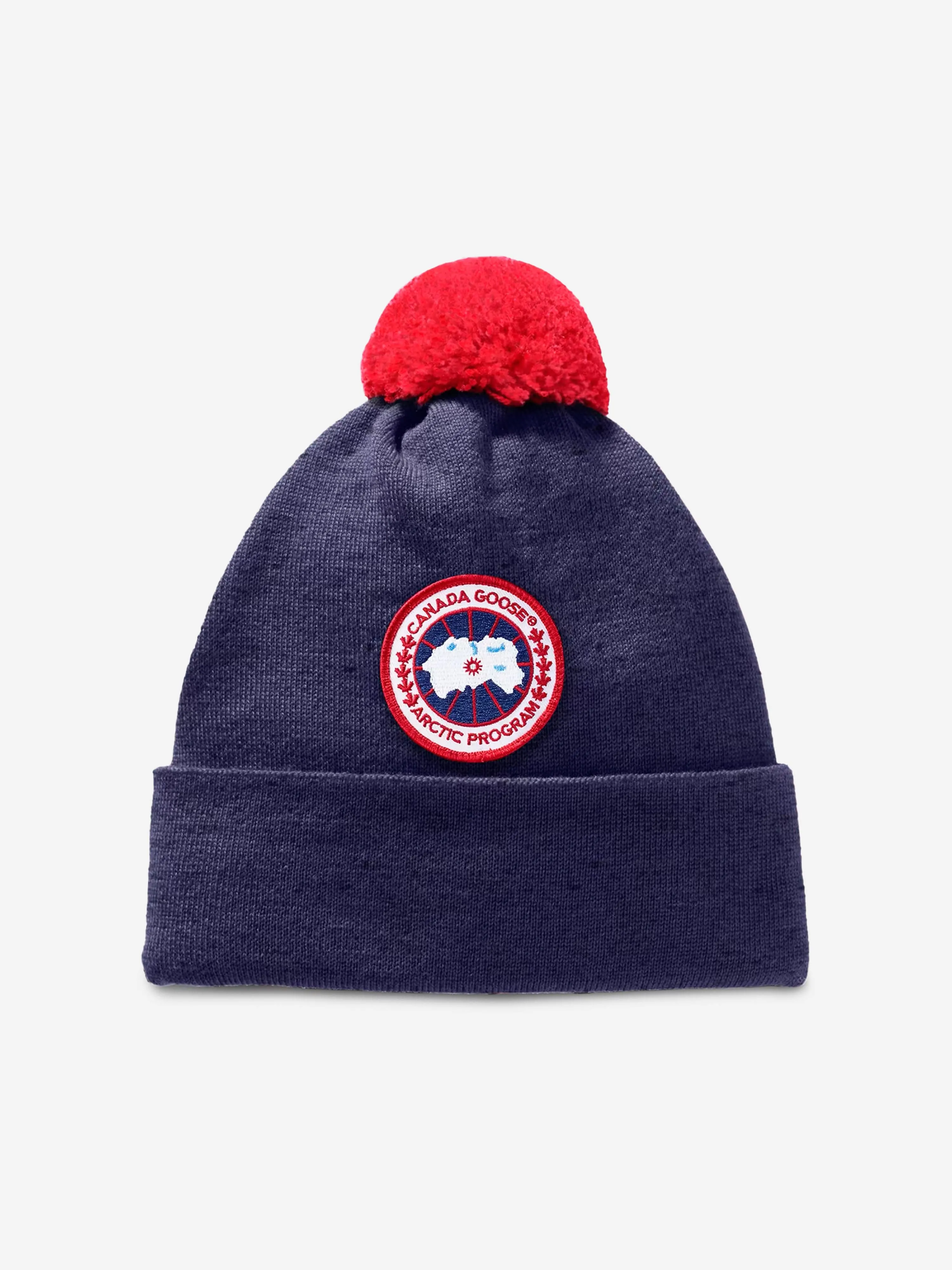 Canada Goose Kids Pom Toque Hat in Navy