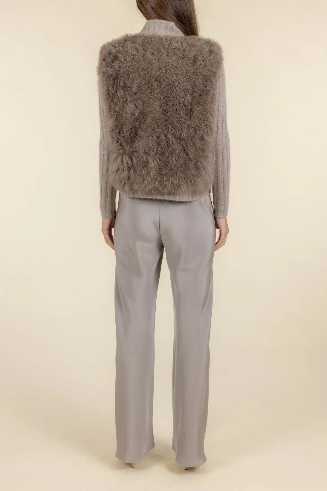 CASHMERE FUR BOMBER JACKET