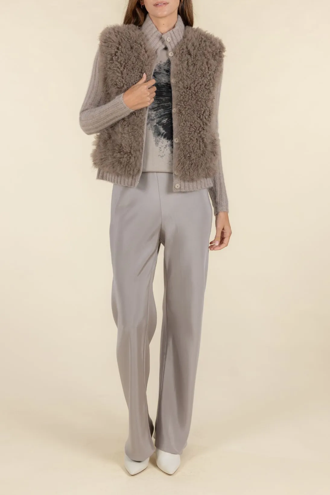 CASHMERE FUR BOMBER JACKET