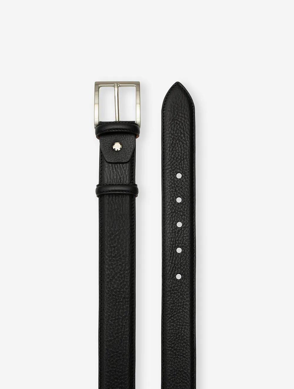 Casual Belt With Contrast St Black