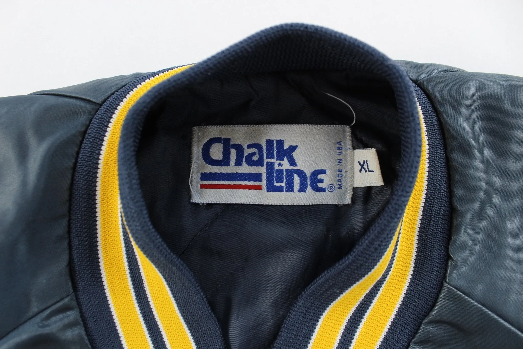 Chalk Line Embroidered Michigan University Bomber Jacket