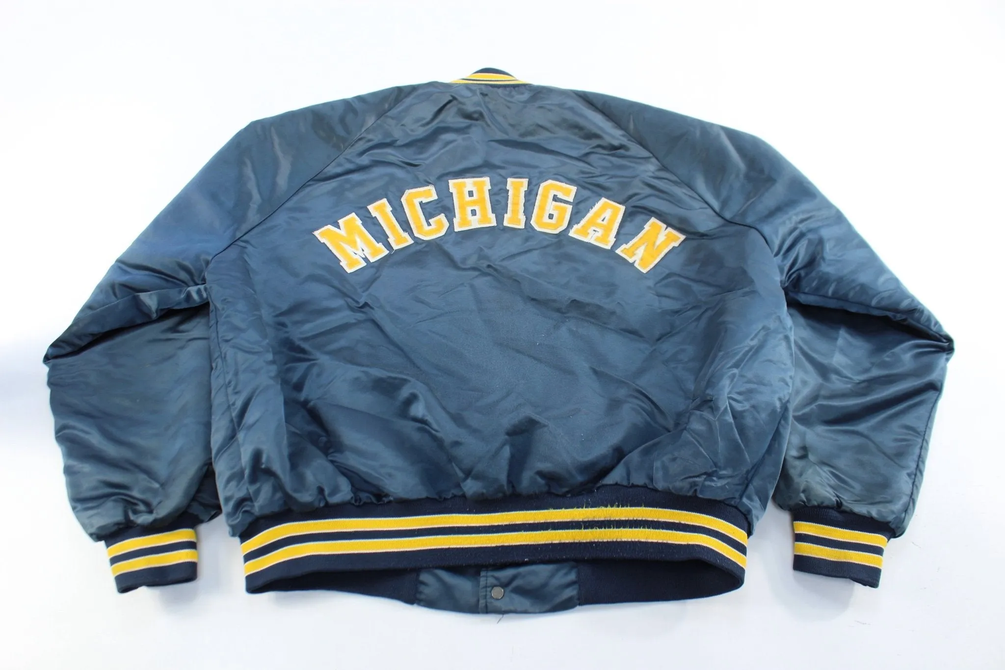 Chalk Line Embroidered Michigan University Bomber Jacket