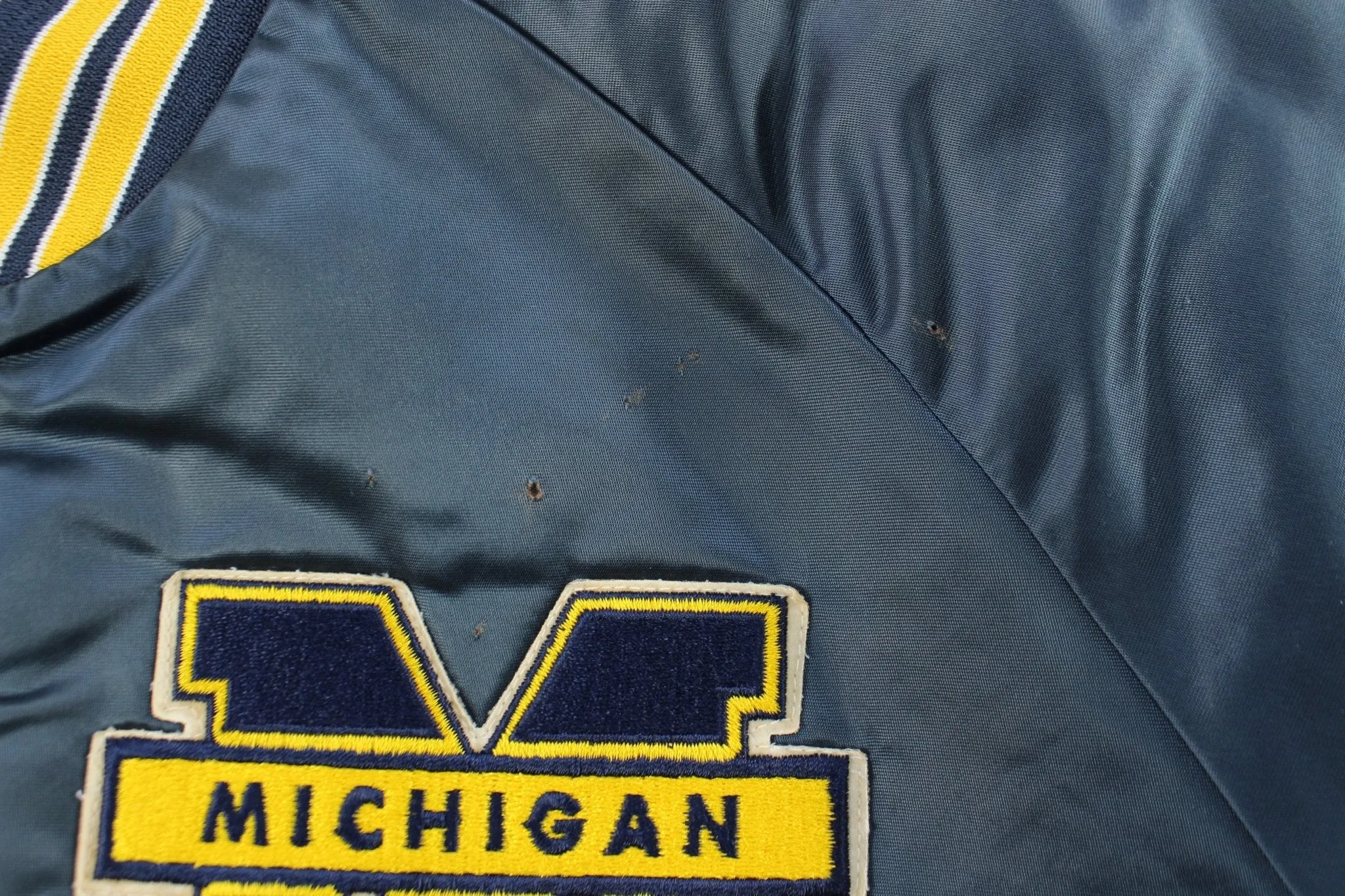 Chalk Line Embroidered Michigan University Bomber Jacket