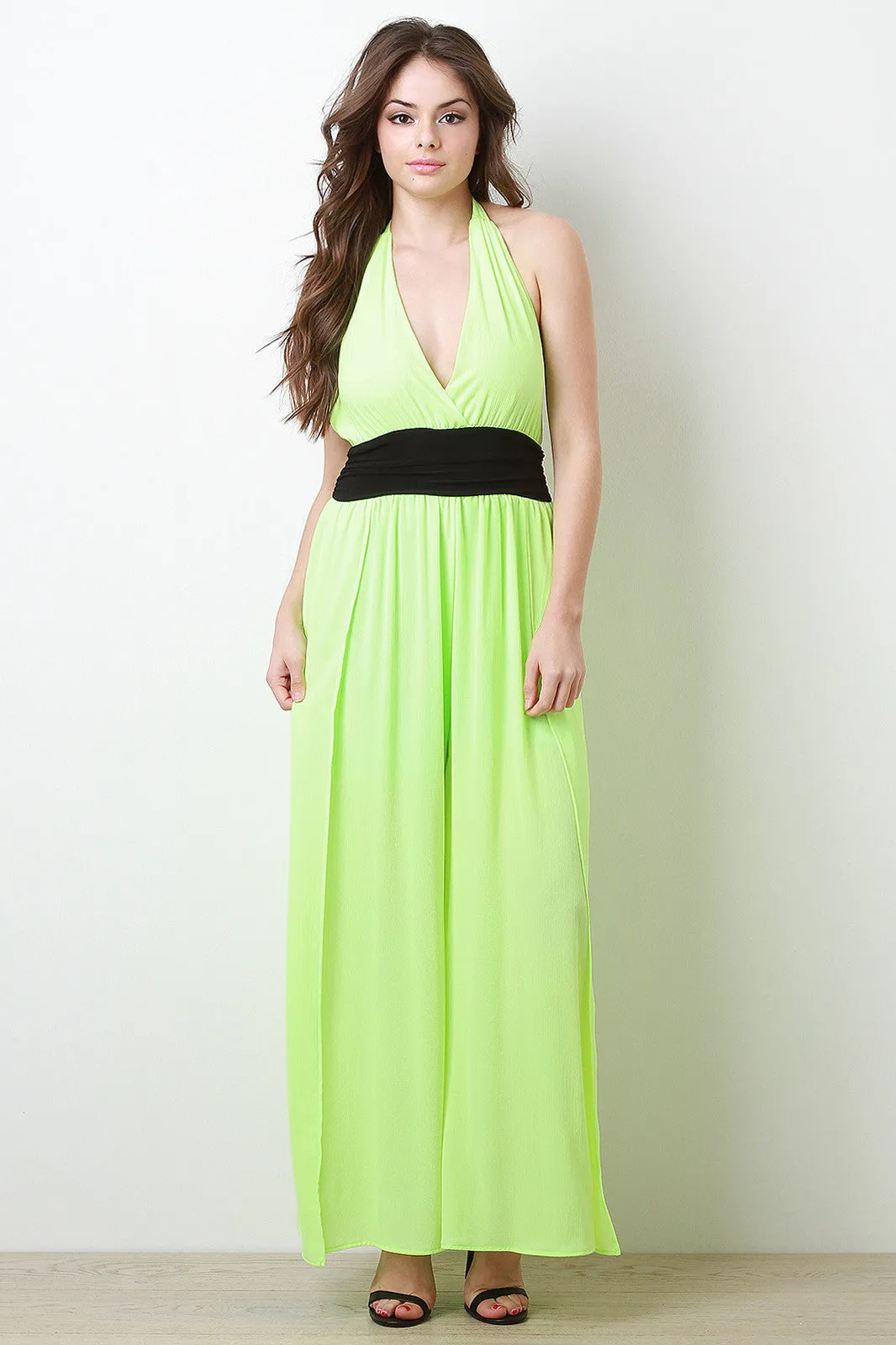 Chiffon Halter Jumper