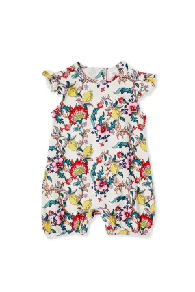 Citrus Floral Romper