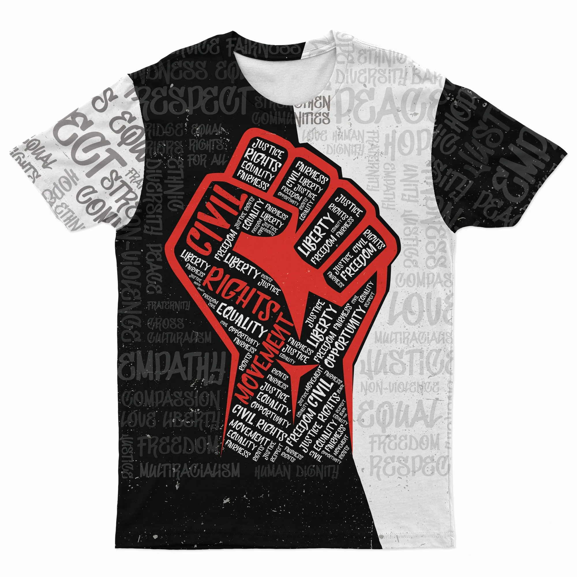 Civil Rights Movement Justice Fist T-shirt