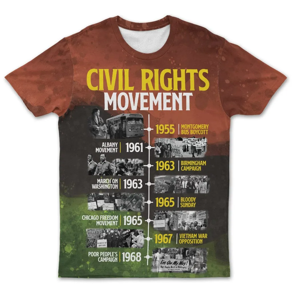 Civil Rights Movement T-shirt And Shorts Set