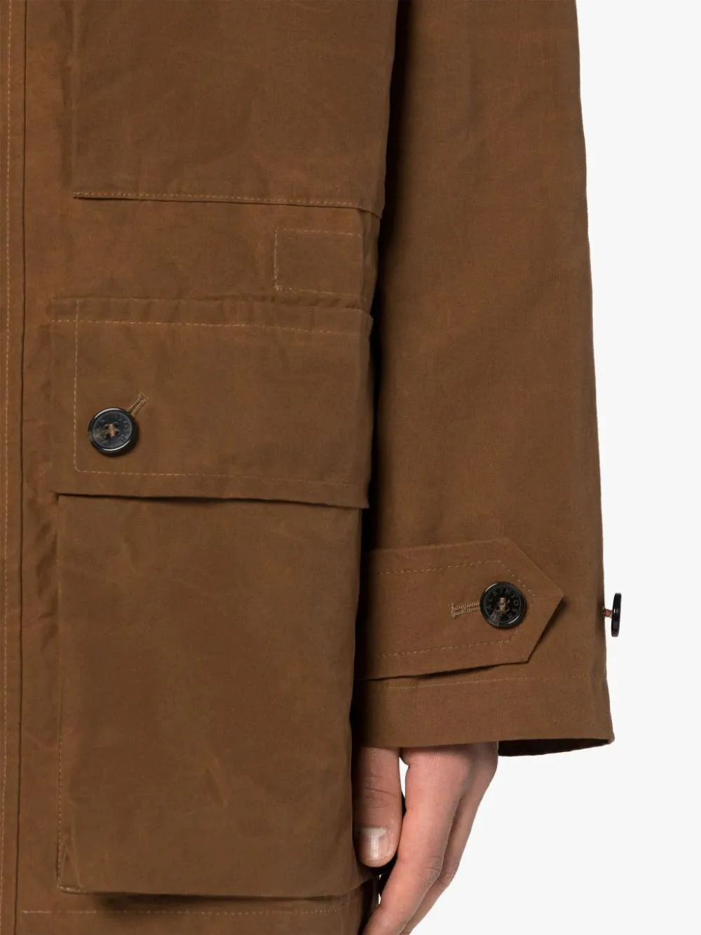 Country Tobacco Waxed Cotton Coat