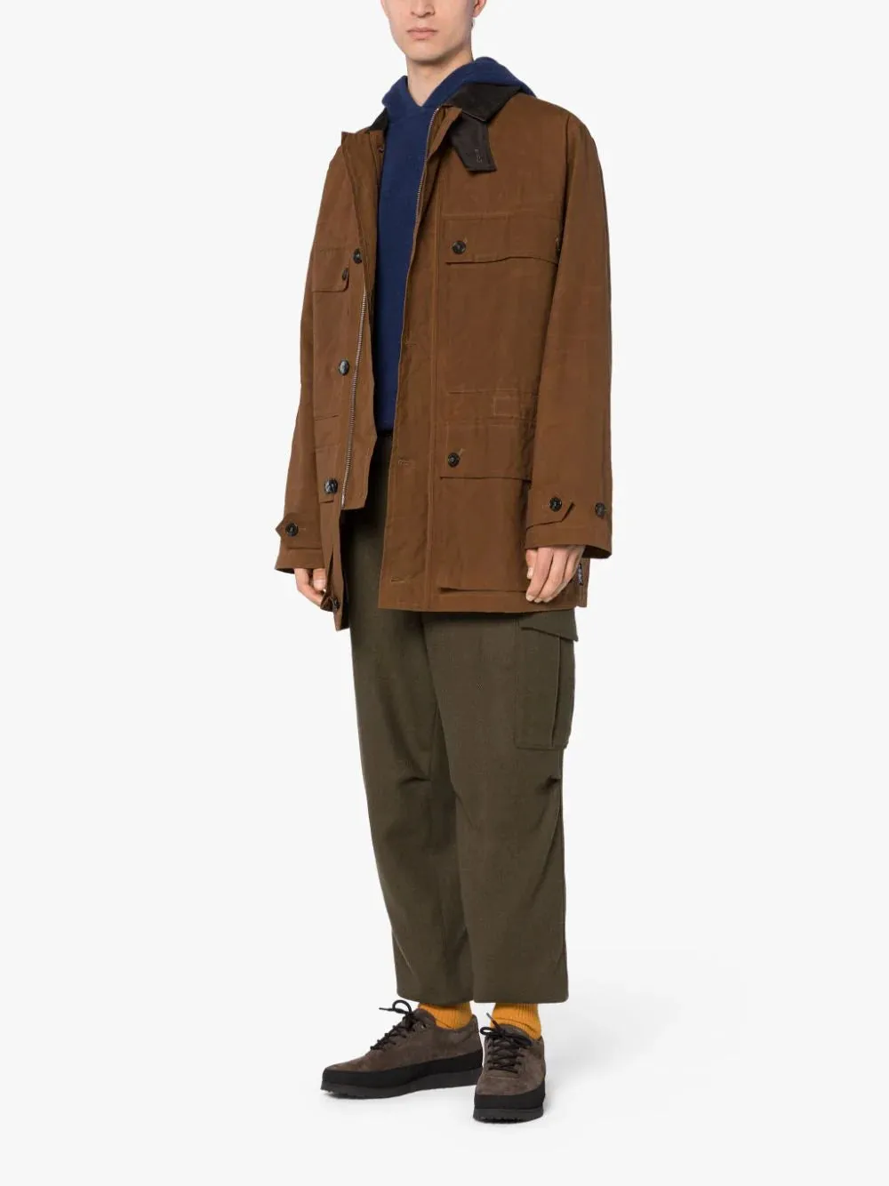 Country Tobacco Waxed Cotton Coat