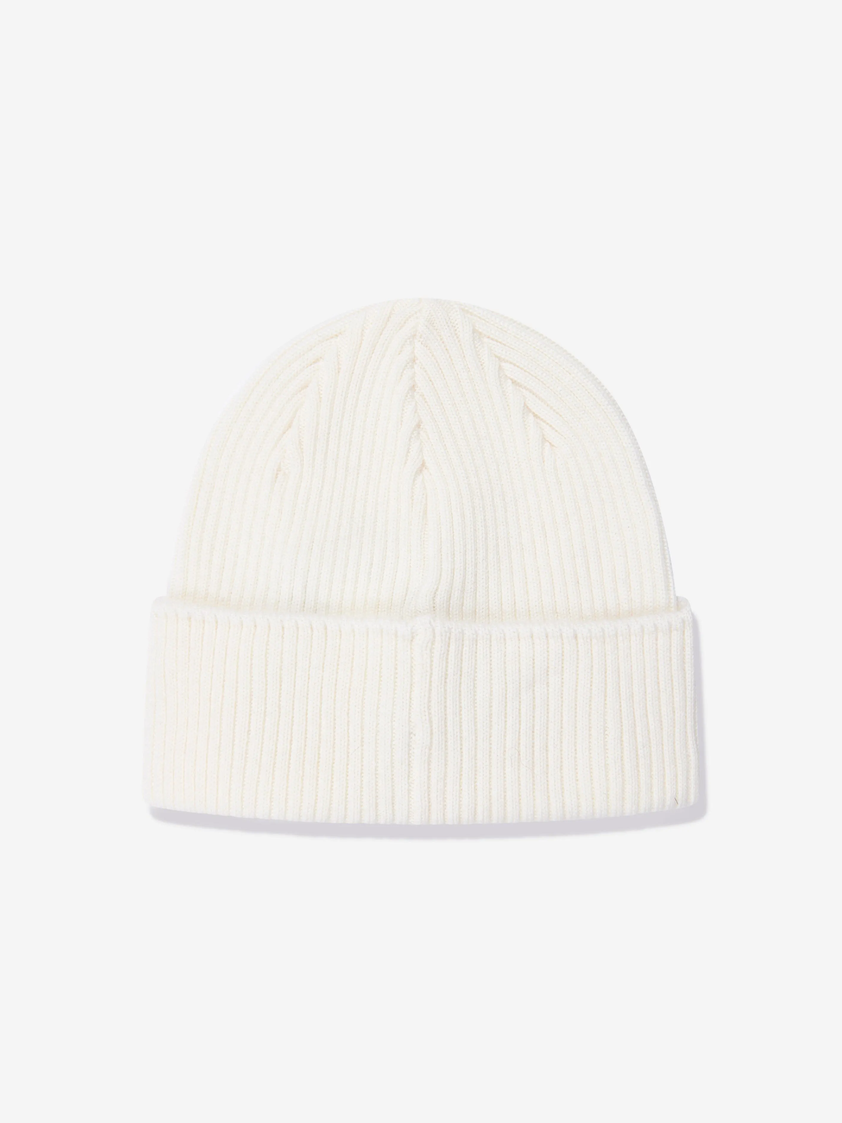 C.P. Company Boys Goggle Beanie Hat in Ivory