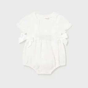 CREAM DRESS UP ONESIE FOR BABY GIRL