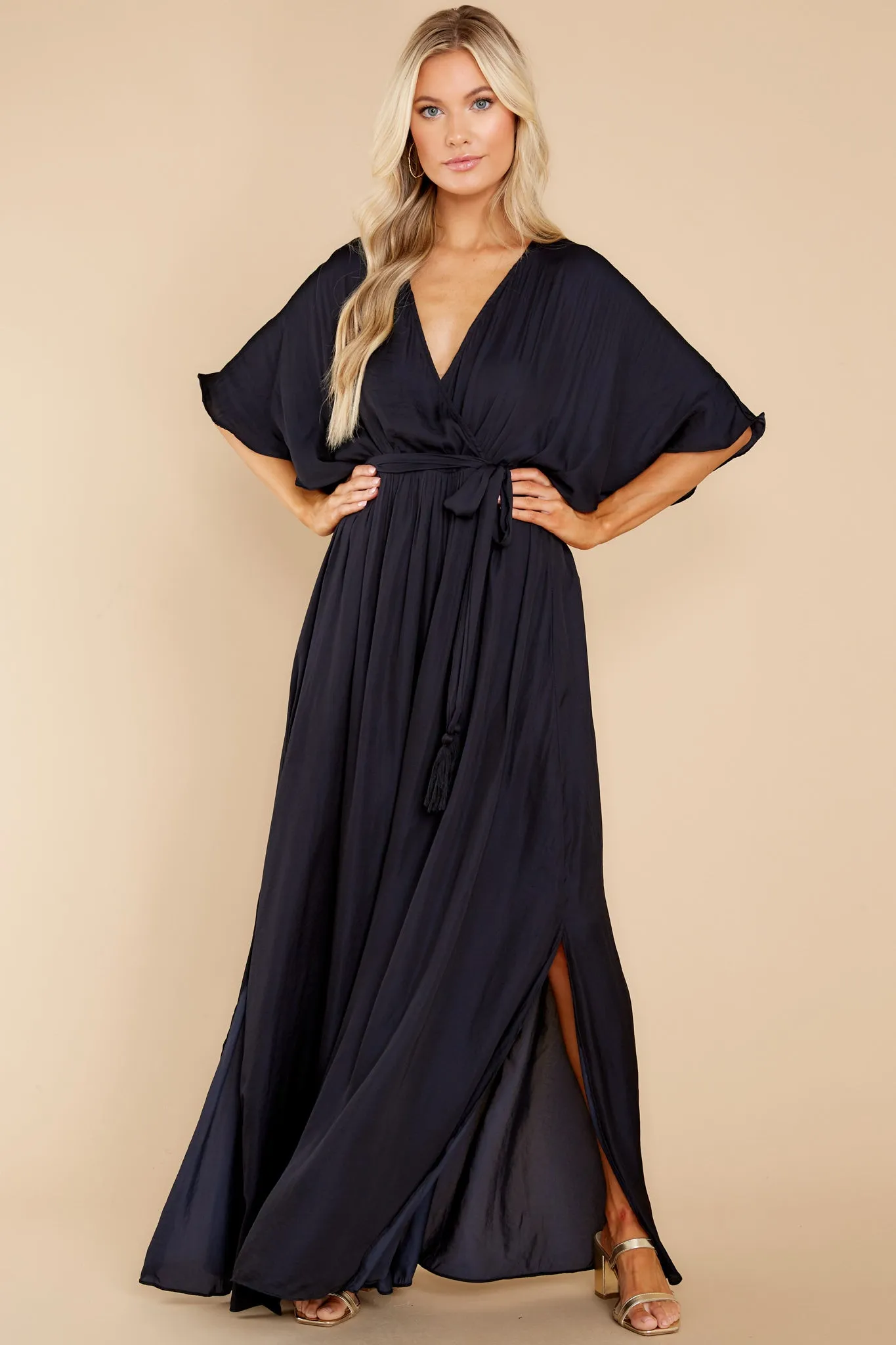 Cross My Heart Black Maxi Dress