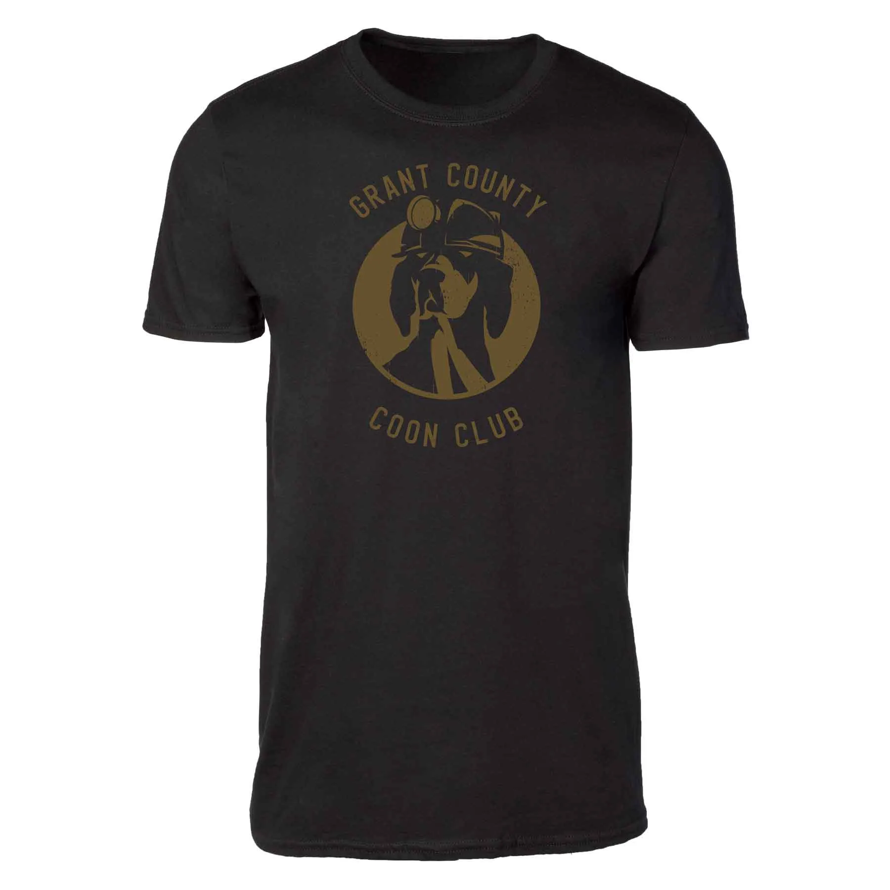 Custom Coon Hunting Club Shirt- Hound with Head Lamp