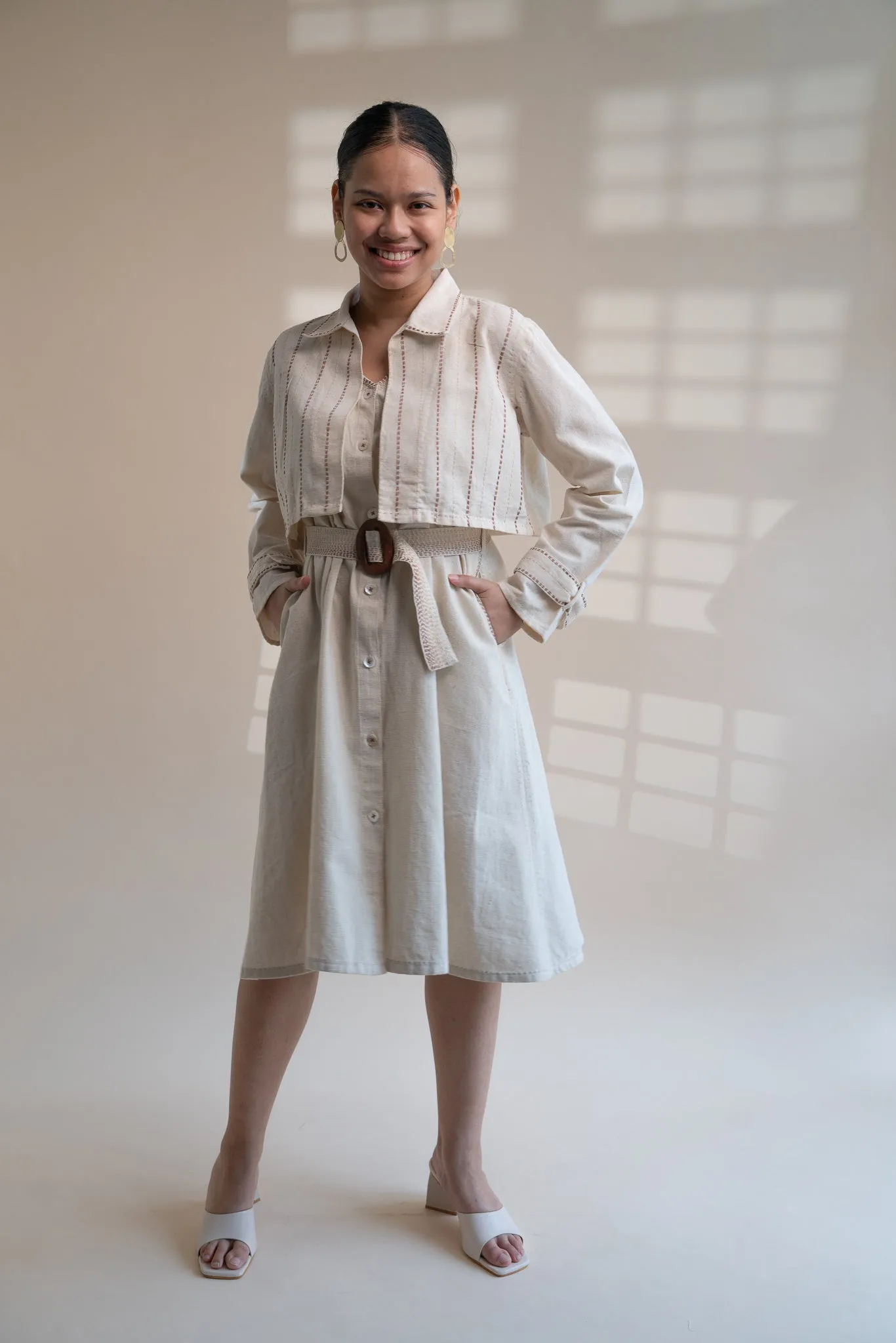 Dawning Trench Dress with Cropped Jacket