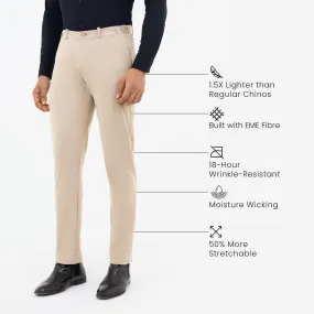 Deep Beige Tech Chinos